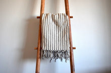 Load image into Gallery viewer, Zebra Gray Turkish Towel
