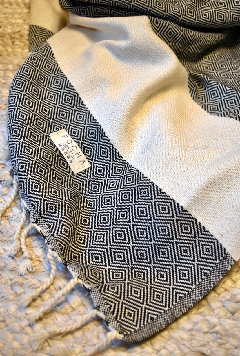 Diamond Turkish Towel Blanket *5 color options