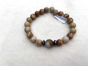 Handmade Natural Jasper Stone Bracelet